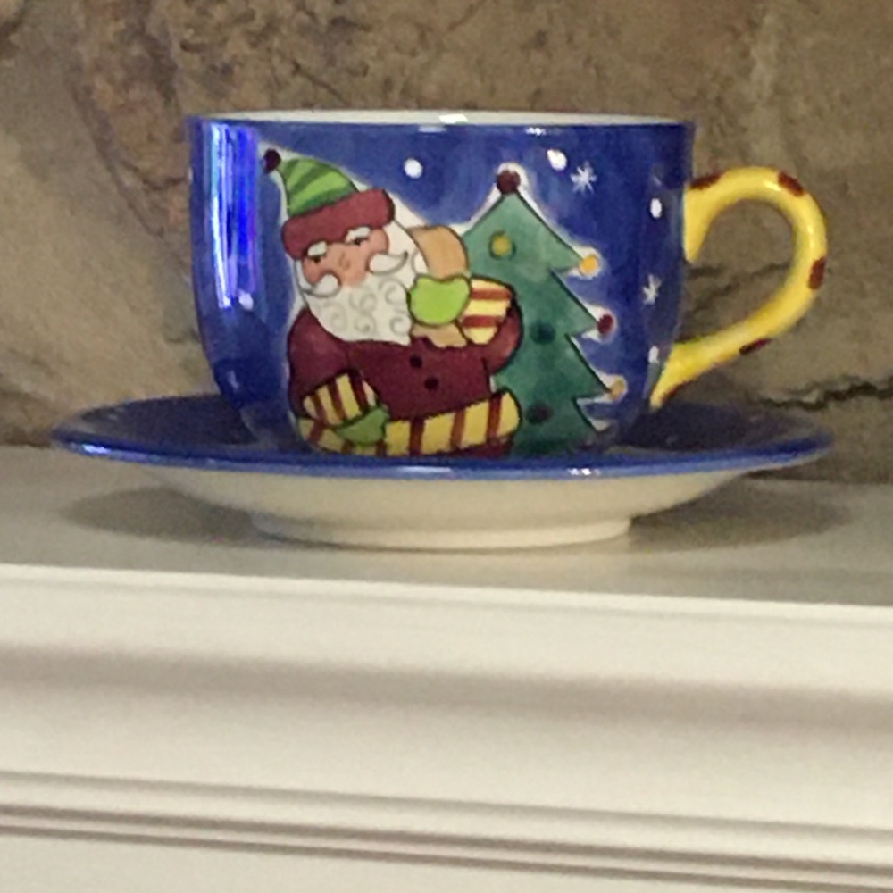 Studio Nova Ho Ho Santa Ceramic Soup Mug, 32 oz